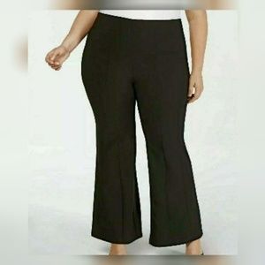 INC Intl Concepts Mid-Rise Flare Leg Pants Black